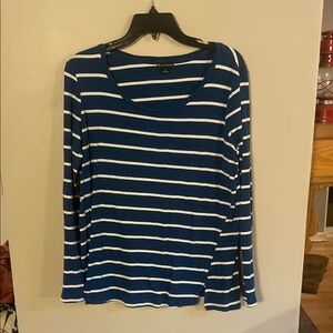 Women's Blue Striped Top